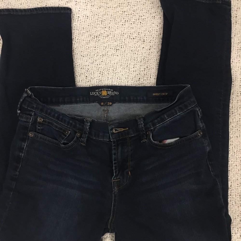 Authentic Lucky Jeans cropped size 29 (8)